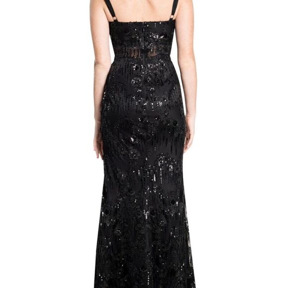 NWT Dress the Population Aria Sequin Gown-N2 - Picture 2 of 10
